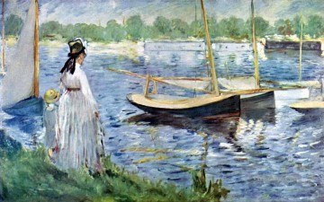 Die Ufer der Seine bei Argenteuil Eduard Manet Ölgemälde